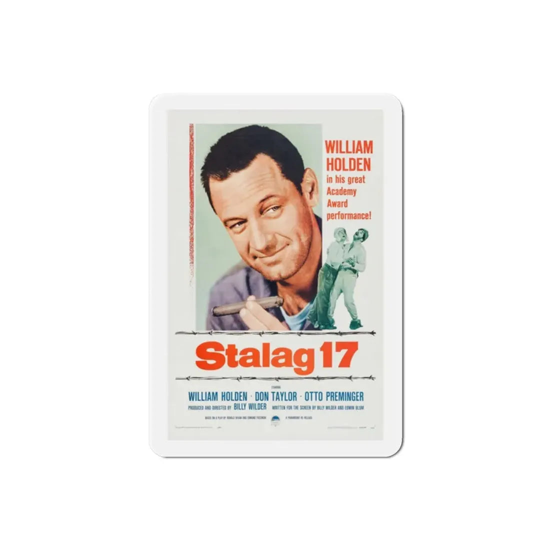 Stalag 17 1953 Movie Poster Refrigerator Magnet 2 Inch - The Sticker Space