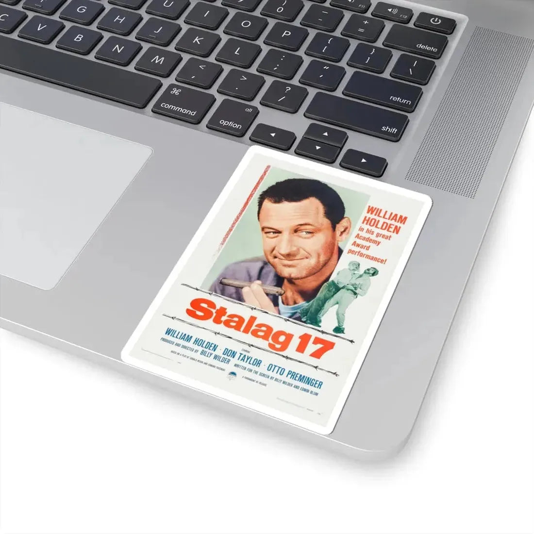 Stalag 17 1953 Movie Poster - STICKER Vinyl Kiss-Cut Decal - The Sticker Space