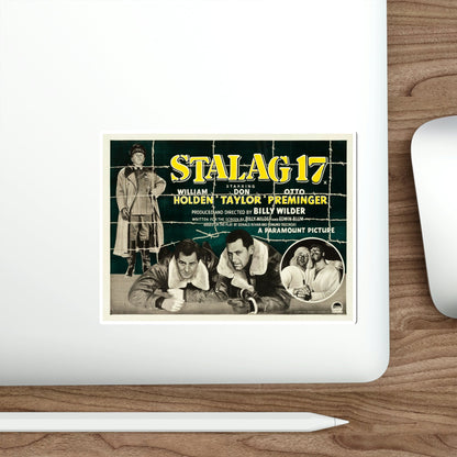 Stalag 17 1953 v2 Movie Poster STICKER Vinyl Die-Cut Decal-The Sticker Space