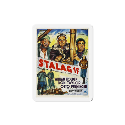 Stalag 17 1953 v4 Movie Poster Die-Cut Magnet-4 Inch-The Sticker Space