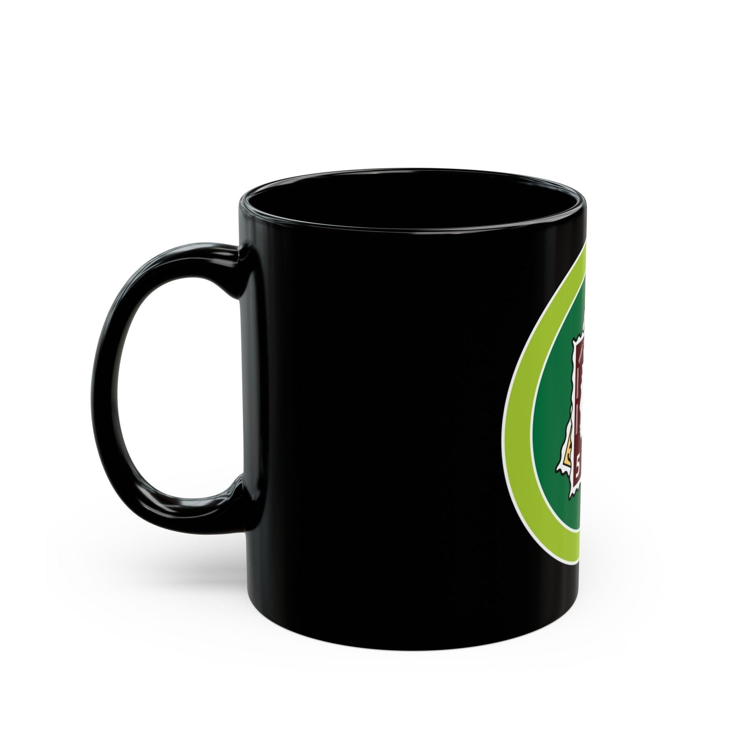 Stamp Collecting (Boy Scout Merit Badge) Black Coffee Mug-The Sticker Space