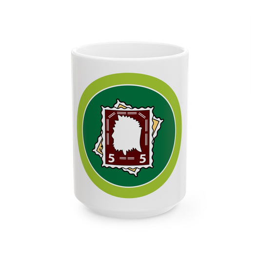 Stamp Collecting (Boy Scout Merit Badge) White Coffee Mug-15oz-The Sticker Space