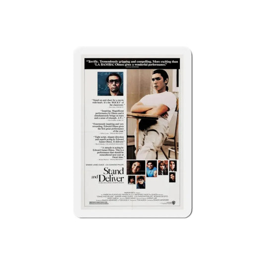 Stand and Deliver 1988 Movie Poster Refrigerator Magnet 2 Inch - The Sticker Space