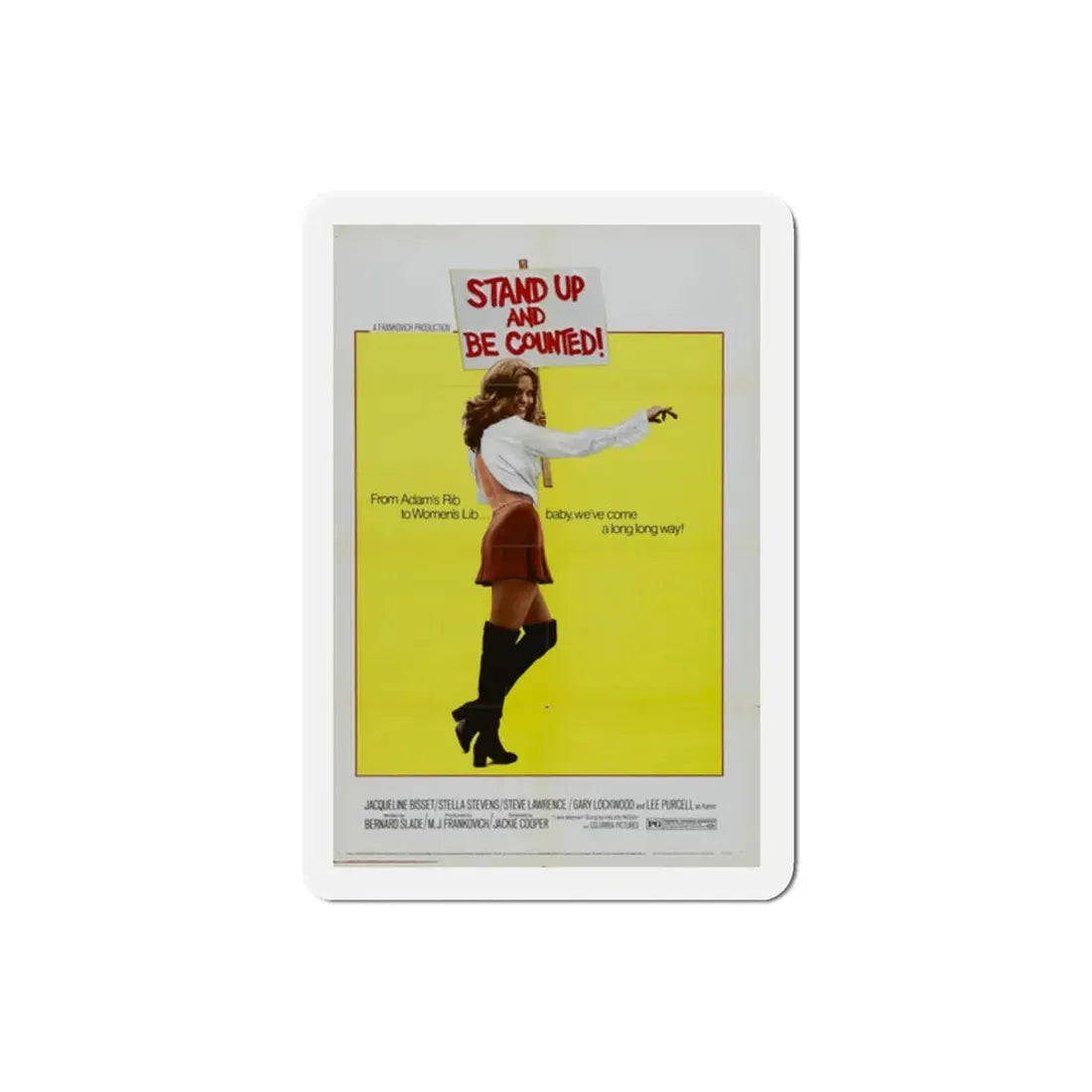Stand Up and Be Counted 1972 Movie Poster Refrigerator Magnet 2 Inch - The Sticker Space