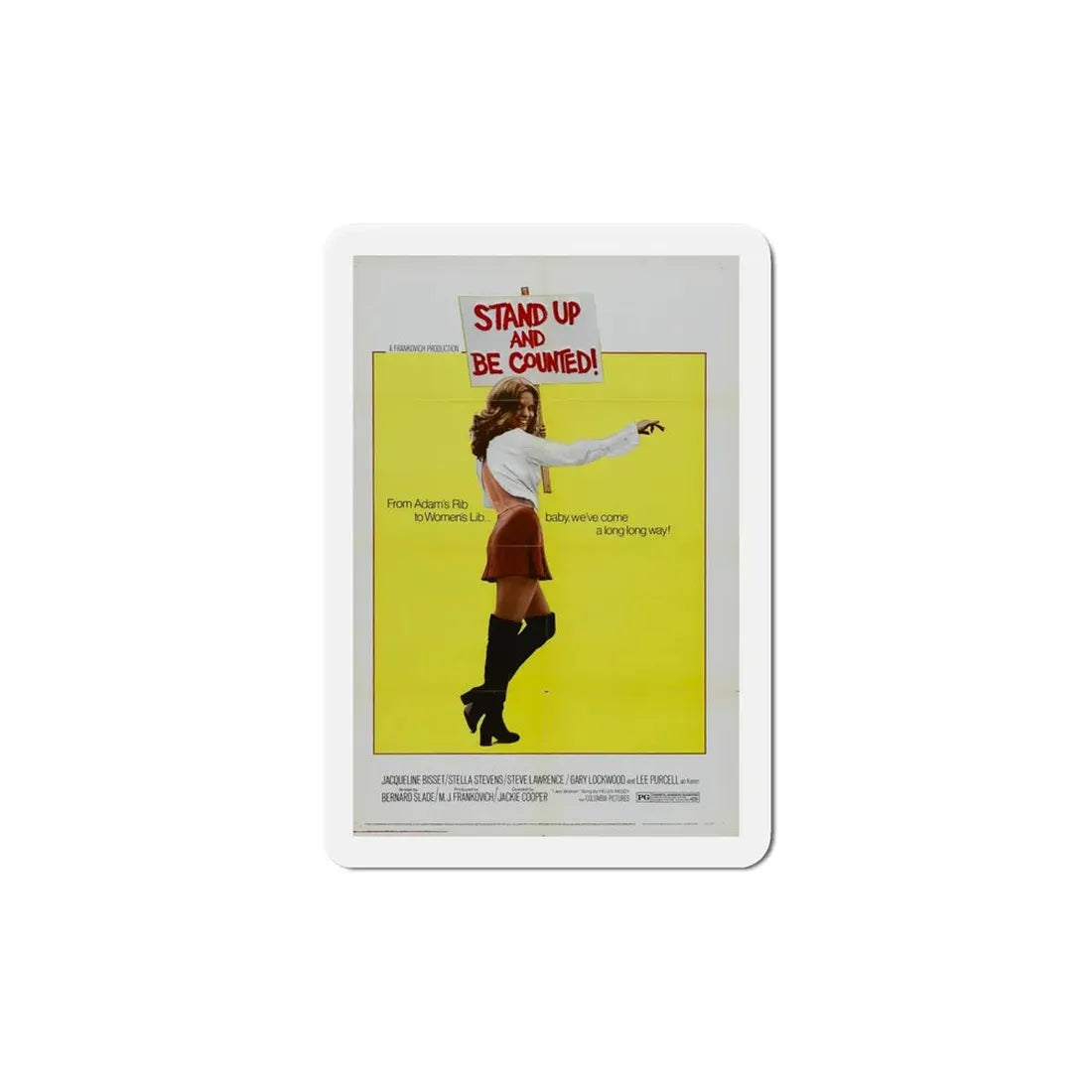 Stand Up and Be Counted 1972 Movie Poster Refrigerator Magnet 6 Inch - The Sticker Space