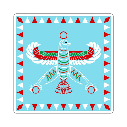 Standard of Cyrus the Great Blue (Iran) STICKER Vinyl Kiss-Cut Decal 3 Inch White - The Sticker Space