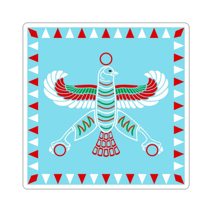 Standard of Cyrus the Great Blue (Iran) STICKER Vinyl Kiss-Cut Decal 6 Inch White - The Sticker Space