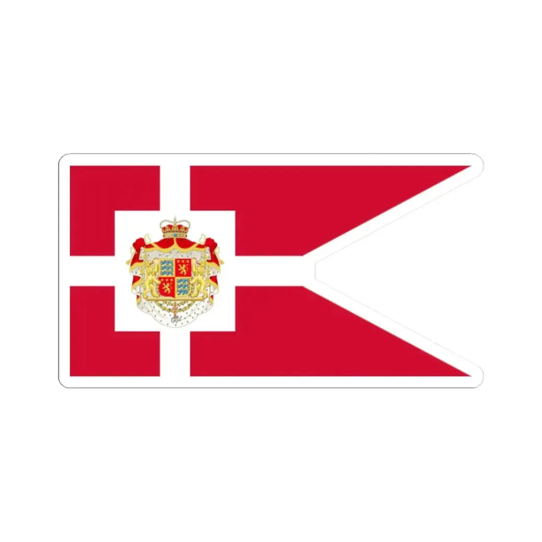 Standard of Prince Henrik Prince Consort of Denmark 1972-2002 (Denmark) STICKER Vinyl Kiss-Cut Decal 2 Inch White - The Sticker Space