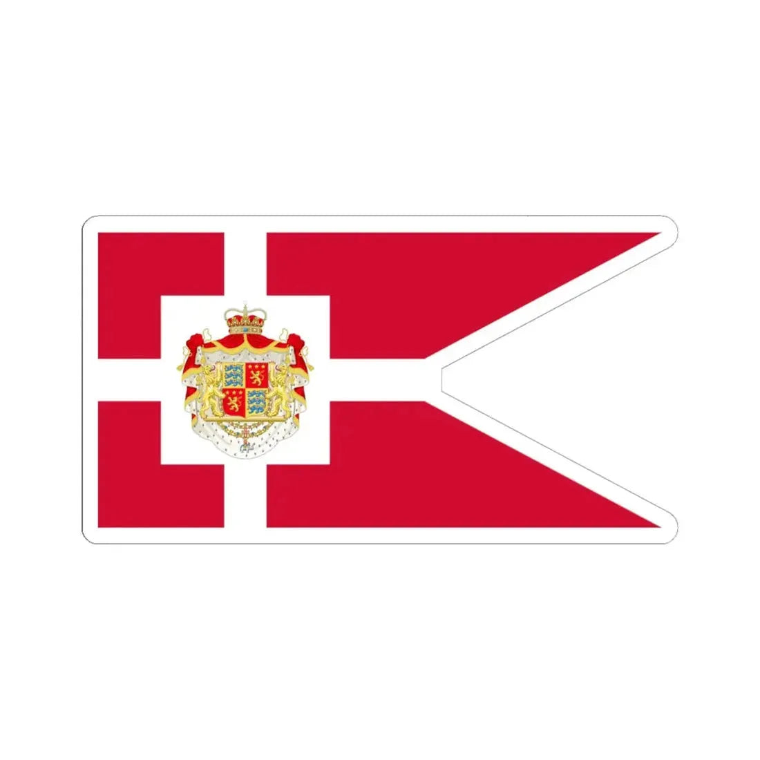 Standard of Prince Henrik Prince Consort of Denmark 1972-2002 (Denmark) STICKER Vinyl Kiss-Cut Decal 6 Inch White - The Sticker Space
