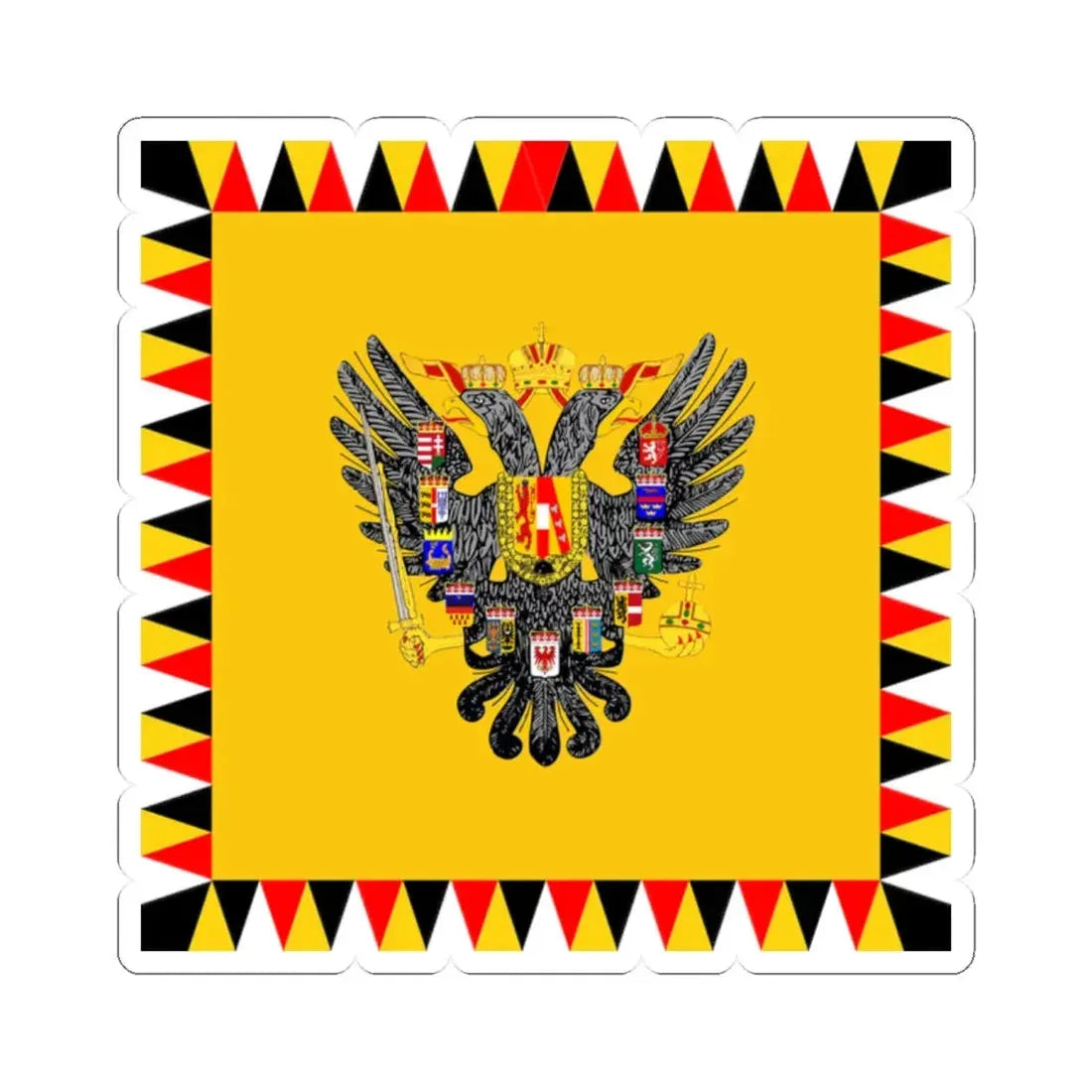 Standard of the Archdukes of Austria Before 1915 (Austria) STICKER Vinyl Kiss-Cut Decal 2 Inch White - The Sticker Space