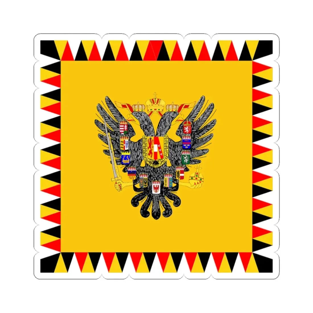 Standard of the Archdukes of Austria Before 1915 (Austria) STICKER Vinyl Kiss-Cut Decal 3 Inch White - The Sticker Space