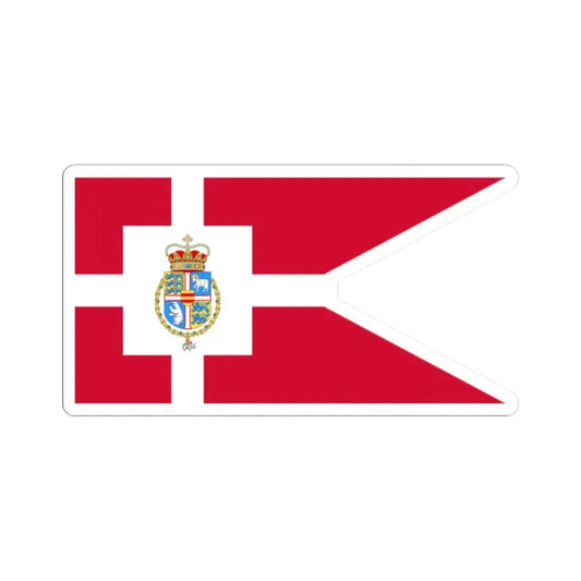 Standard of the Crown Prince of Denmark 2025 (Denmark) STICKER Vinyl Kiss-Cut Decal 2 Inch White - The Sticker Space