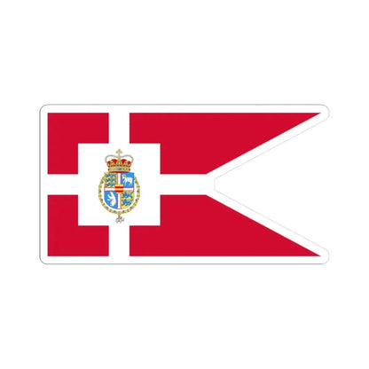 Standard of the Crown Prince of Denmark 2025 (Denmark) STICKER Vinyl Kiss-Cut Decal 3 Inch White - The Sticker Space