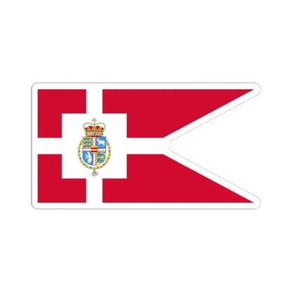 Standard of the Crown Prince of Denmark 2025 (Denmark) STICKER Vinyl Kiss-Cut Decal 4 Inch White - The Sticker Space