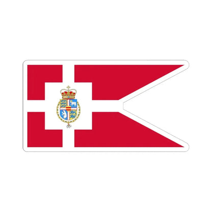 Standard of the Crown Prince of Denmark 2025 (Denmark) STICKER Vinyl Kiss-Cut Decal 6 Inch White - The Sticker Space