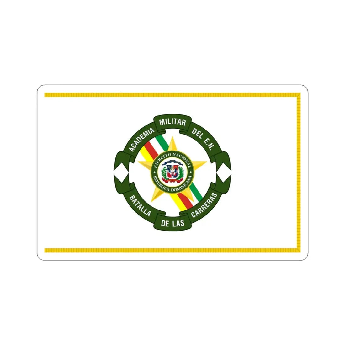 Standard of the Dominican Army Military Academy STICKER Vinyl Die-Cut Decal 3 Inch - The Sticker Space