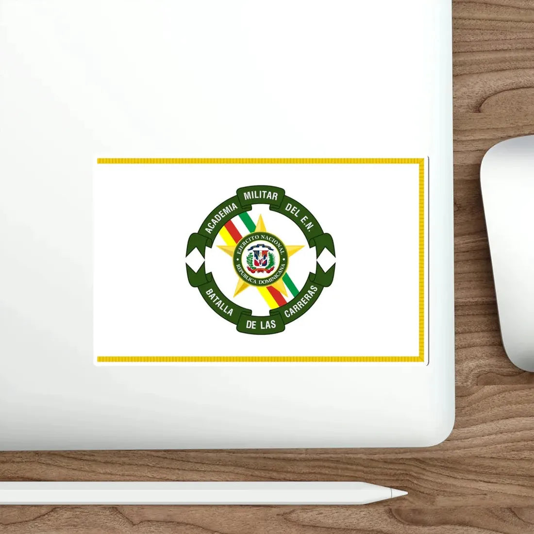 Standard of the Dominican Army Military Academy STICKER Vinyl Die-Cut Decal - The Sticker Space