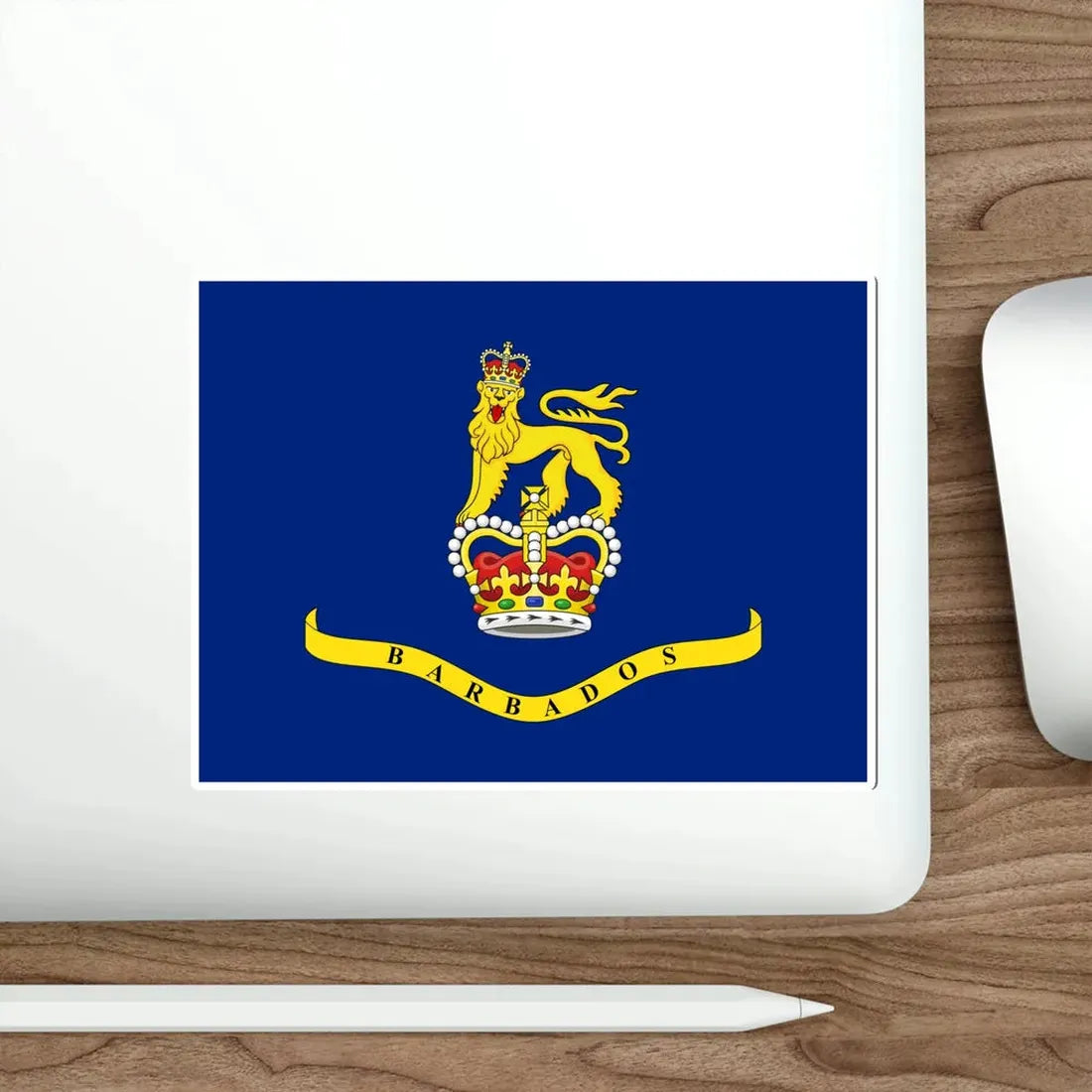 Standard of the Governor-General of Barbados STICKER Vinyl Die-Cut Decal - The Sticker Space