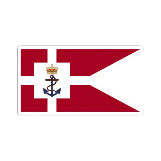 Standard of the Minister of Defense of Denmark (Denmark) STICKER Vinyl Kiss-Cut Decal 2 Inch White - The Sticker Space