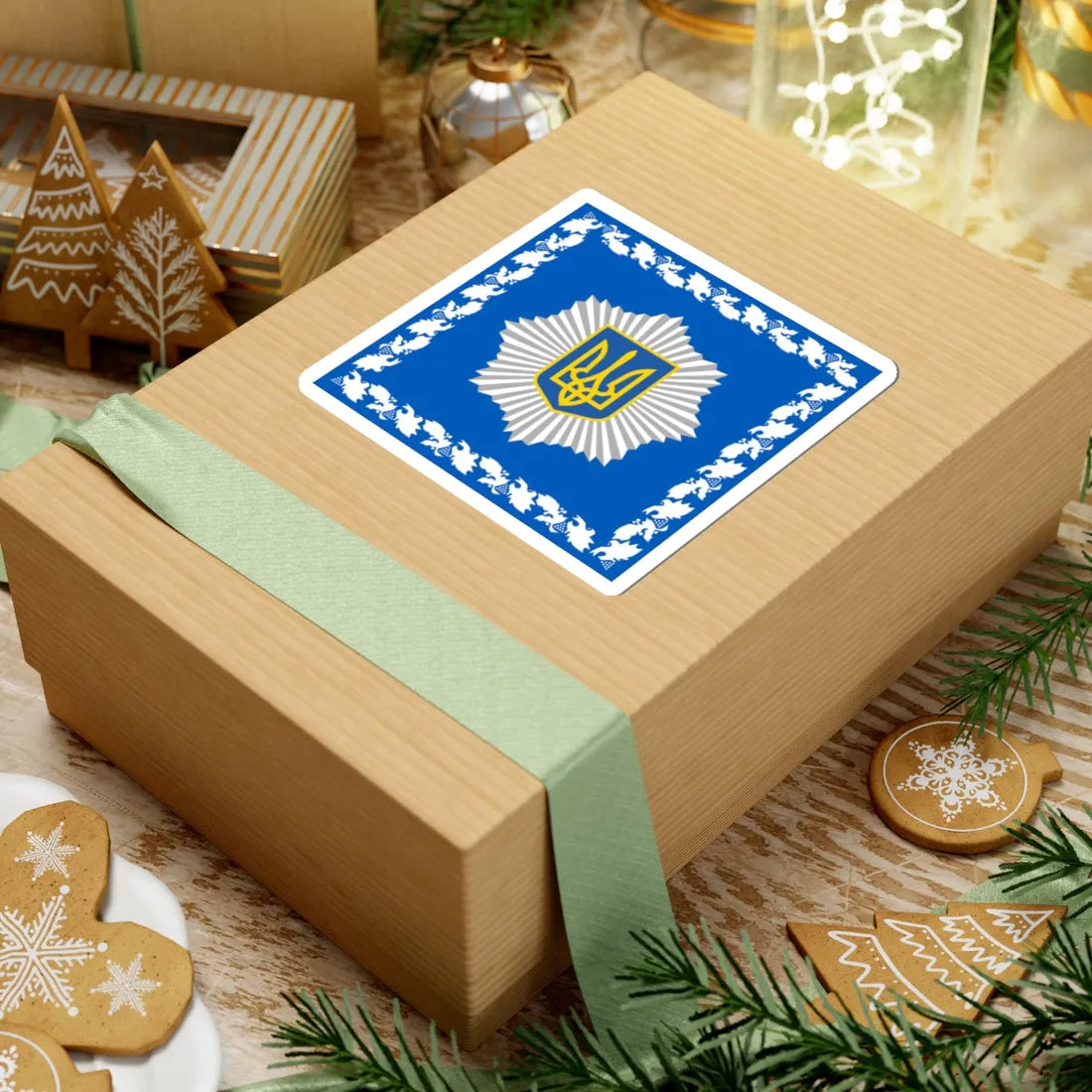 Standard of the Minister of Internal Affairs of Ukraine (Ukraine) STICKER Vinyl Kiss-Cut Decal - The Sticker Space