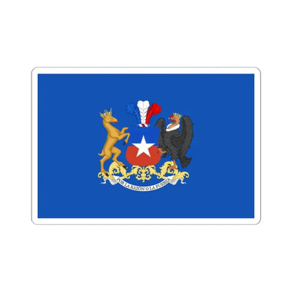 Standard of the Minister of National Defense of Chile (Chile) STICKER Vinyl Kiss-Cut Decal 6 Inch White - The Sticker Space