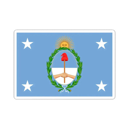 Standard of the President of Argentina Afloat (Argentina) STICKER Vinyl Kiss-Cut Decal 3 Inch White - The Sticker Space