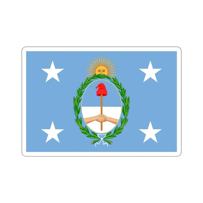 Standard of the President of Argentina Afloat STICKER Vinyl Die-Cut Decal 3 Inch - The Sticker Space