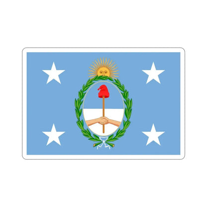 Standard of the President of Argentina Afloat STICKER Vinyl Die-Cut Decal 4 Inch - The Sticker Space