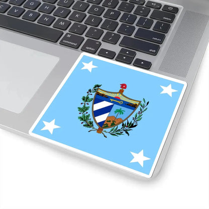 Standard of the President of Cuba 1909-1929 Afloat (Cuba) STICKER Vinyl Kiss-Cut Decal - The Sticker Space