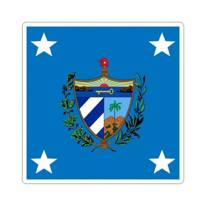 Standard of the President of Cuba 1909-1929 (Cuba) STICKER Vinyl Kiss-Cut Decal 2 Inch White - The Sticker Space