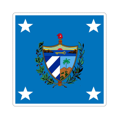 Standard of the President of Cuba (1909-1929) STICKER Vinyl Die-Cut Decal-3 Inch-The Sticker Space