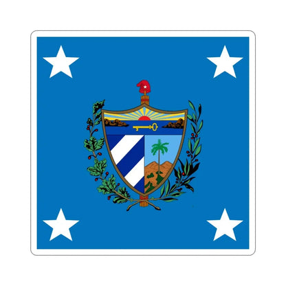 Standard of the President of Cuba (1909-1929) STICKER Vinyl Die-Cut Decal 3 Inch - The Sticker Space