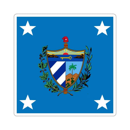 Standard of the President of Cuba (1909-1929) STICKER Vinyl Die-Cut Decal 4 Inch - The Sticker Space