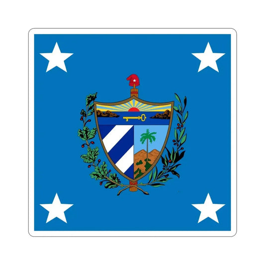 Standard of the President of Cuba (1909-1929) STICKER Vinyl Die-Cut Decal 6 Inch - The Sticker Space