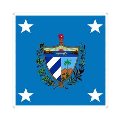 Standard of the President of Cuba (1909-1929) STICKER Vinyl Die-Cut Decal 6 Inch - The Sticker Space