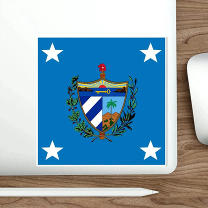 Standard of the President of Cuba (1909-1929) STICKER Vinyl Die-Cut Decal - The Sticker Space