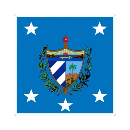 Standard of the President of Cuba 1929-1959 (Cuba) STICKER Vinyl Kiss-Cut Decal 2 Inch White - The Sticker Space