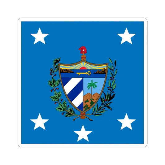 Standard of the President of Cuba 1929-1959 (Cuba) STICKER Vinyl Kiss-Cut Decal 2 Inch White - The Sticker Space