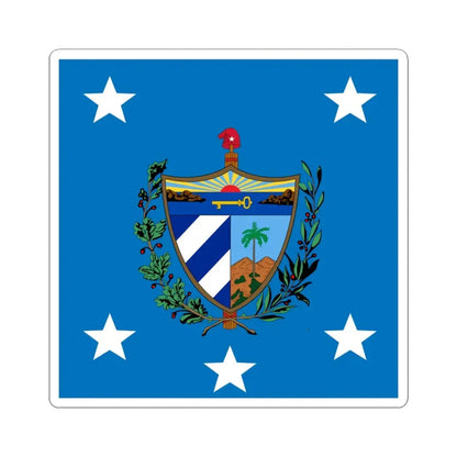 Standard of the President of Cuba 1929-1959 (Cuba) STICKER Vinyl Kiss-Cut Decal 4 Inch White - The Sticker Space