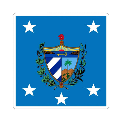 Standard of the President of Cuba (1929-1959) STICKER Vinyl Die-Cut Decal 3 Inch - The Sticker Space