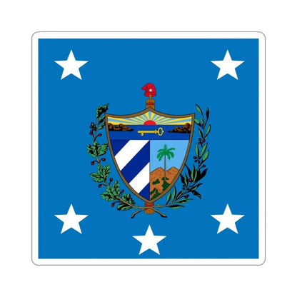 Standard of the President of Cuba (1929-1959) STICKER Vinyl Die-Cut Decal 4 Inch - The Sticker Space
