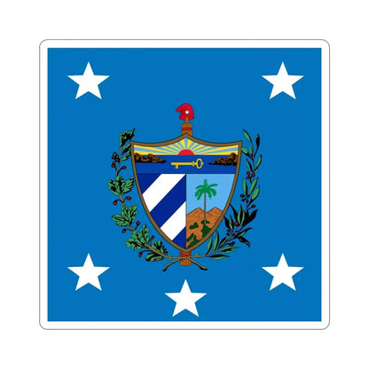 Standard of the President of Cuba (1929-1959) STICKER Vinyl Die-Cut Decal 5 Inch - The Sticker Space