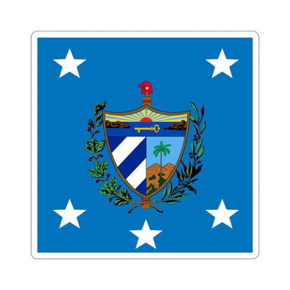 Standard of the President of Cuba (1929-1959) STICKER Vinyl Die-Cut Decal-6 Inch-The Sticker Space