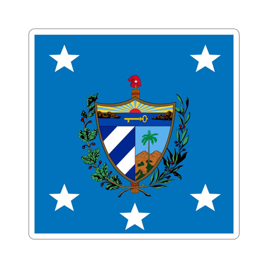 Standard of the President of Cuba (1929-1959) STICKER Vinyl Die-Cut Decal-6 Inch-The Sticker Space