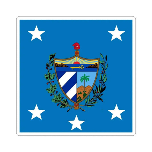 Standard of the President of Cuba (1929-1959) STICKER Vinyl Die-Cut Decal 6 Inch - The Sticker Space