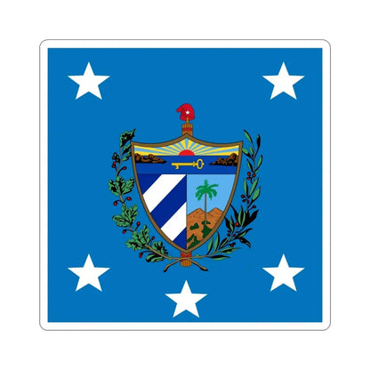 Standard of the President of Cuba (1929-1959) STICKER Vinyl Die-Cut Decal 6 Inch - The Sticker Space