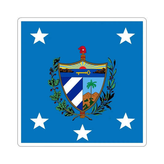 Standard of the President of Cuba (1929-1959) STICKER Vinyl Die-Cut Decal 6 Inch - The Sticker Space