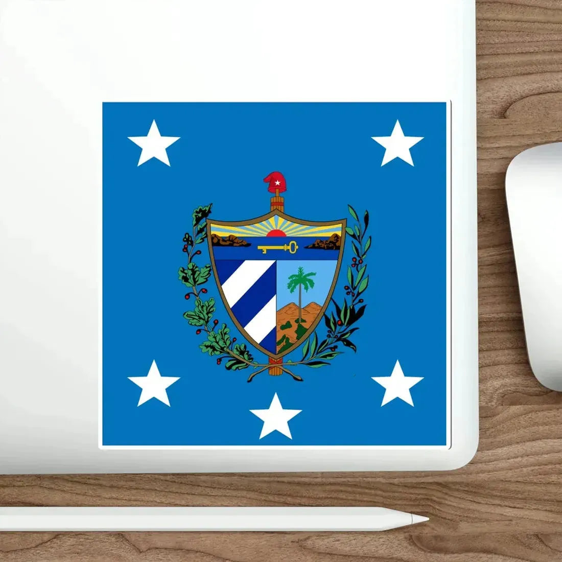 Standard of the President of Cuba (1929-1959) STICKER Vinyl Die-Cut Decal - The Sticker Space