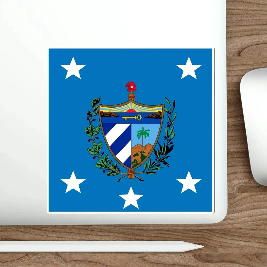 Standard of the President of Cuba (1929-1959) STICKER Vinyl Die-Cut Decal - The Sticker Space