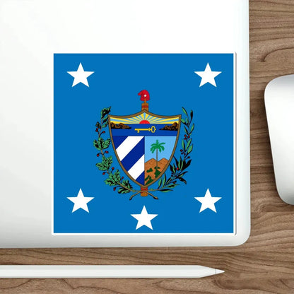 Standard of the President of Cuba (1929-1959) STICKER Vinyl Die-Cut Decal - The Sticker Space